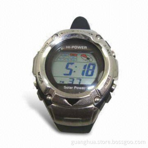 Solar Watch with Automatic Power Shift, Dual-solar Power and Lithium Battery